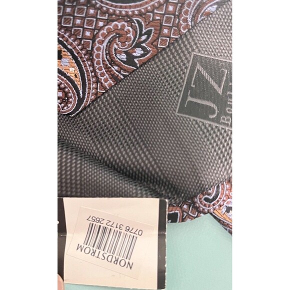 J.Z. Richards Men’s Silk Tie Made In USA Brown Multicolor Paisley New 3.5x60” - Picture 8 of 8